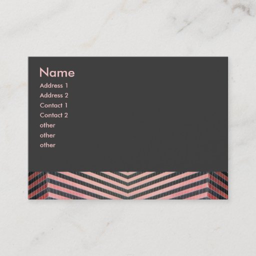 Customizable pink and black zig zag business card templates