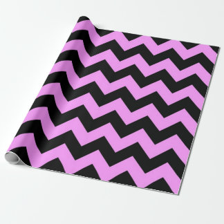 Pink and Black Zigzag gift wrap