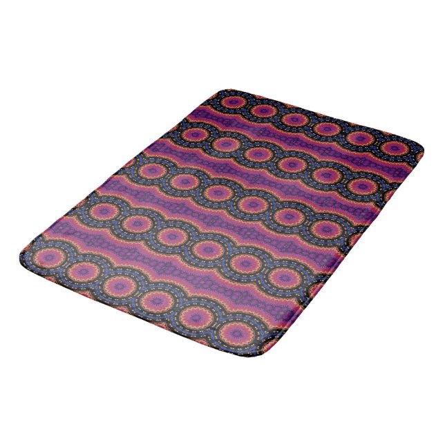 Pink and blue 3501a bath mat (Angled)