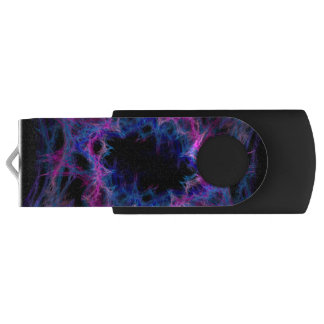 pink and blue abstract art flash drive