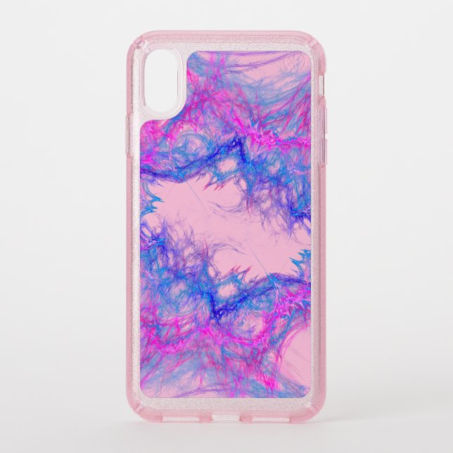 pink and blue abstract art  speck iPhone XS max case (Front)