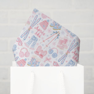 Pink and Blue Apres Ski Tissue Paper