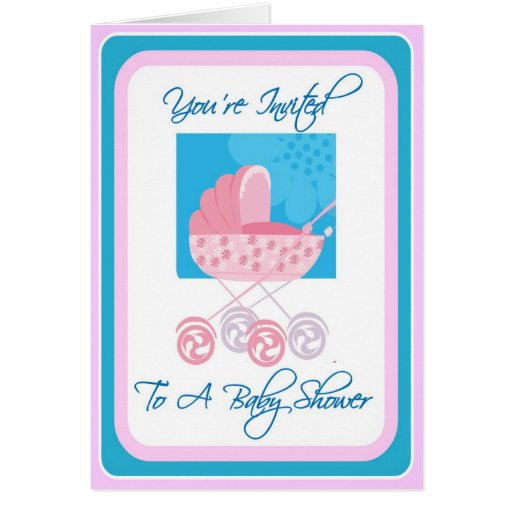Pink And Blue Baby Shower Invitations 5