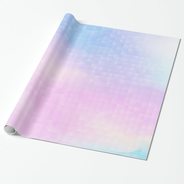 Pink And Blue Background Wrapping Paper (Unrolled)