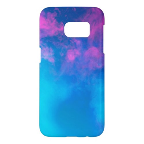 Pink and Blue Colored Smoke  Zazzle_Growshop Samsung Galaxy S7 Case