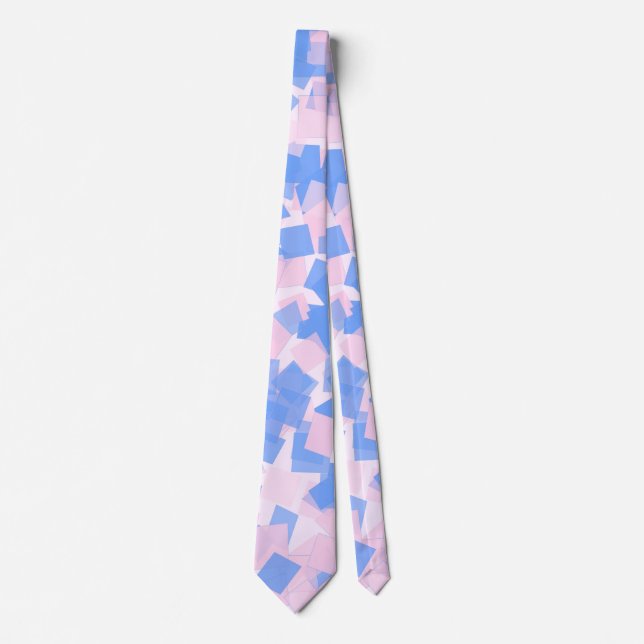 Pink and Blue Confetti Neck Tie (Front)