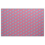Pink and Blue Dala Horse Fabric