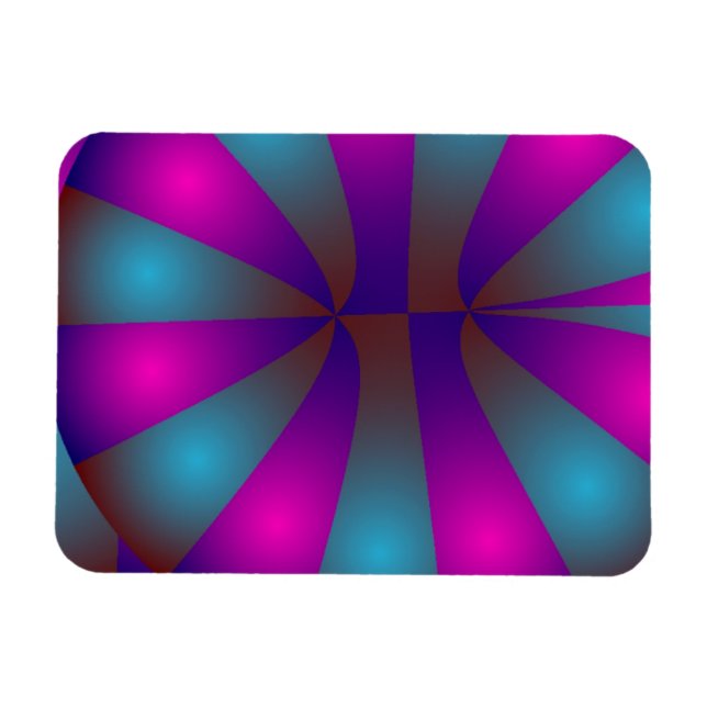 Pink and Blue Donuts Magnet (Horizontal)