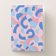 Pink and Blue Doodle Pattern