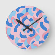 Pink and Blue Doodle Pattern