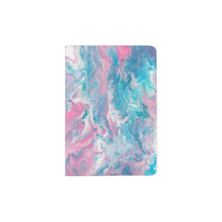 Pink and Blue dreamy skies- passport holder