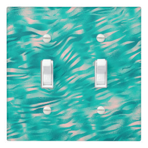 Pink and Blue Elegance Light Switch Cover