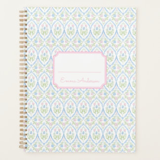 Pink and Blue Floral Grandmillennial Planner