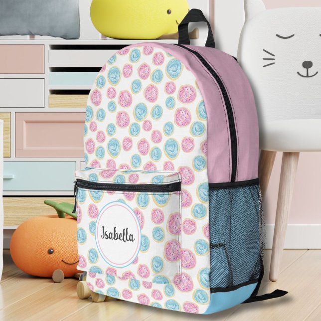 Pink and Blue Frosted Sugar Cookies Printed Backpack (Creator Uploaded)