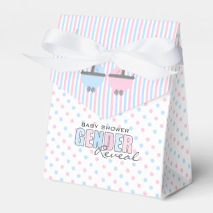 Pink and Blue Gender Reveal-Baby Shower Favor Boxes