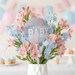 Pink and Blue Gender Reveal Party Baby Balloon