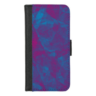 pink and blue glass abstract iPhone 8/7 wallet case