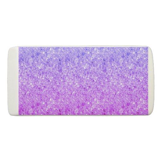Pink And Blue Glitter Eraser (Front)