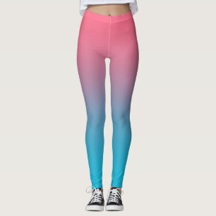 Pink and blue Gradient leggings