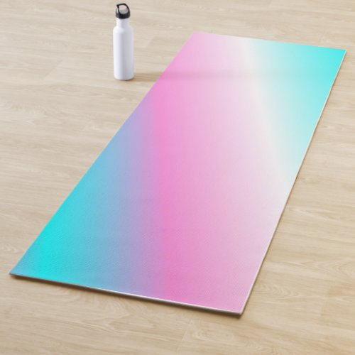 Pink and Blue Gradient  Yoga Mat