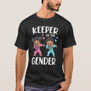 Pink And Blue Keeper Of The Gender Reveal Party T-Shirt