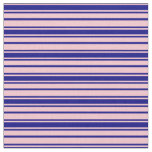 [ Thumbnail: Pink and Blue Lines Fabric ]