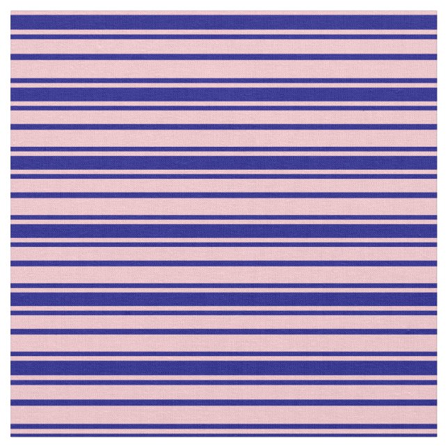 Pink and Blue Lines Fabric (Close Up)