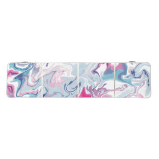 Pink and blue liquid acrylic beer pong table