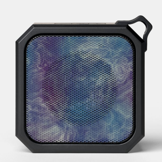 pink and blue marble bluetooth speaker (Front)