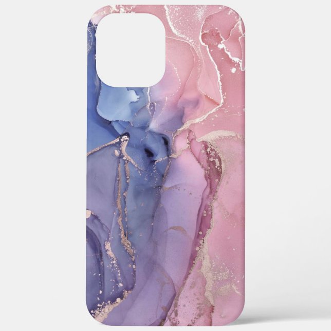 Pink and blue  Marble     Case-Mate iPhone Case (Back)