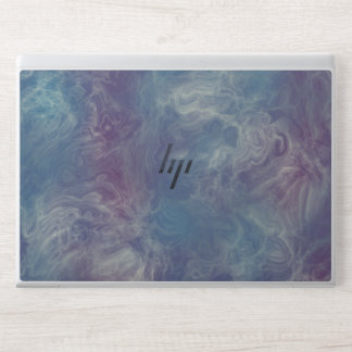 pink and blue marble HP laptop skin