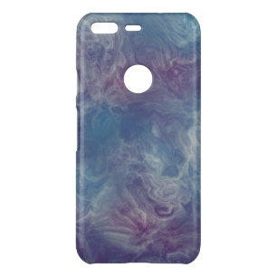pink and blue marble uncommon google pixel case