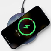 pink and blue marble wireless charger  (Phone)