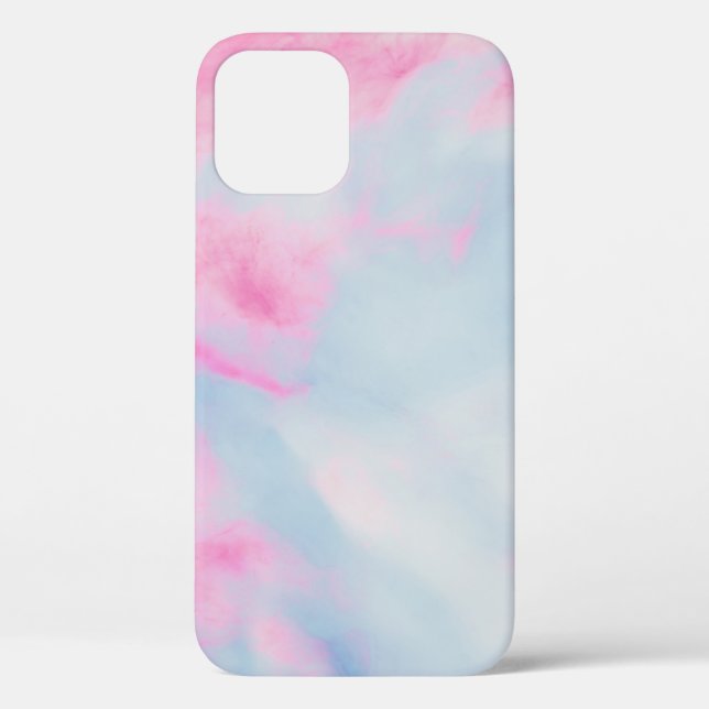 PINK AND BLUE MARBLED BACKGROUND Case-Mate iPhone CASE (Back)