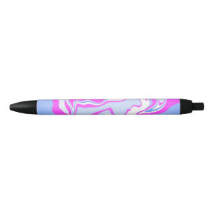 Pink and Blue Marbling Pen