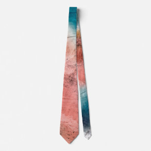 Pink and Blue Metal Textures Neck Tie