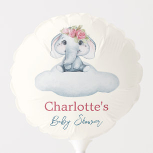 Pink and Blue Modern Baby Shower Balloon