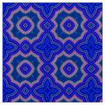 Pink and blue Moroccan geometric pattern Fabric