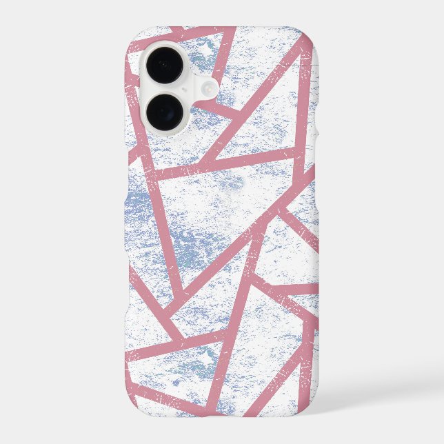 Pink and blue mosaic pattern Case-Mate iPhone case (Back)