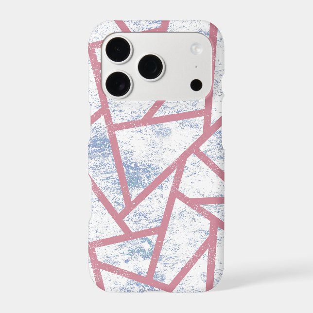 Pink and blue mosaic pattern Case-Mate iPhone case (Back)