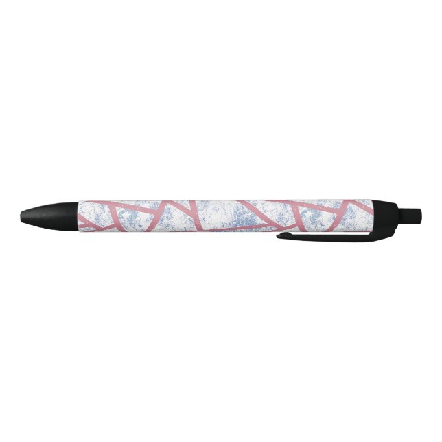 Pink and blue mosaic pattern pen (Bottom)