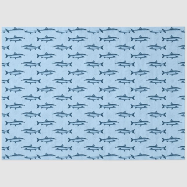 Pink and Blue Nautical Series Design 10 Tissue Paper (Front)