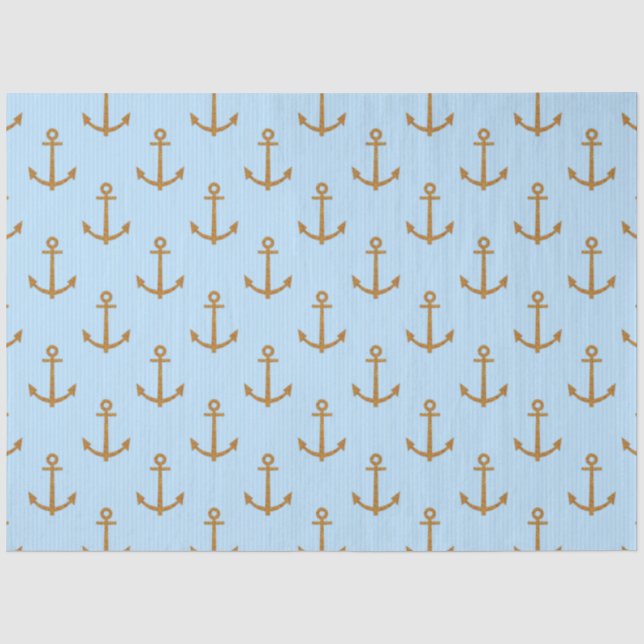 Pink and Blue Nautical Series Design 6 Tissue Paper (Front)