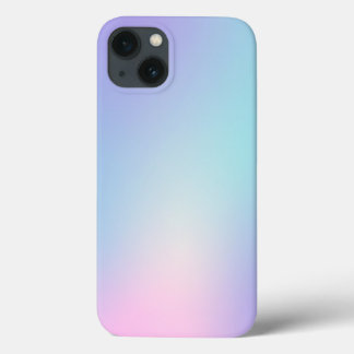 Pink and blue ombre background iPhone 13 case