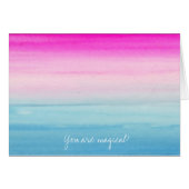 Pink and Blue Ombre Watercolor Motivational (Front Horizontal)
