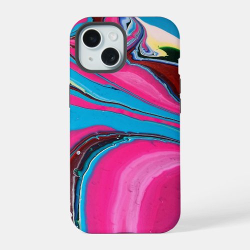 Pink and Blue Paint Phone Case