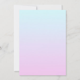 Pink and blue pastel gradient background invitation