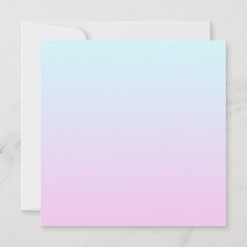 Pink and blue pastel gradient background note card