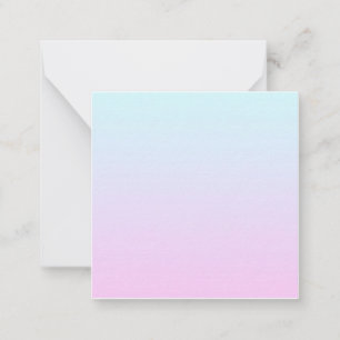Pink and blue pastel gradient background note card