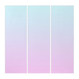 Pink and blue pastel gradient background triptych